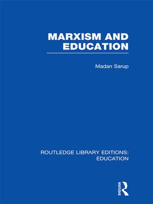 cover image of Marxism and Education (RLE Edu L)